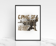 Load image into Gallery viewer, GPMG Wall Art, Gimpy Sustained Fire
