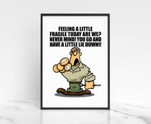 Load image into Gallery viewer, Wall Art - The Razz Man - Sympathy With A Stick.