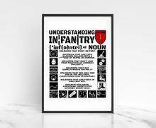 Load image into Gallery viewer, Understanding Infantry Wall Art, Infantry Veteran Print