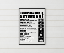 Load image into Gallery viewer, Understanding Veterans Wall Art, Veteran Gifts, Veteran Prints, Military Veteran Design