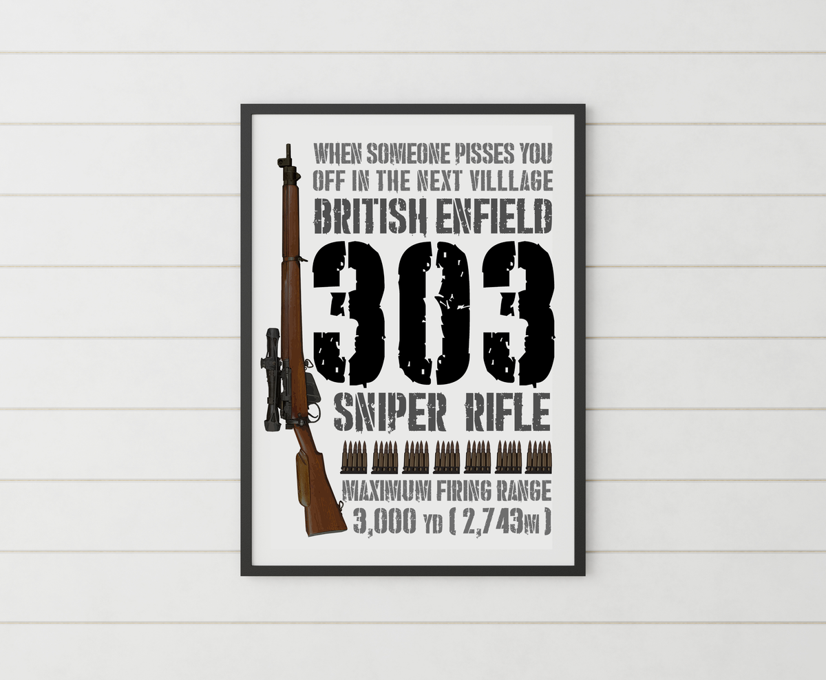 British Enfield 303 Sniper Rifle