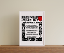 Load image into Gallery viewer, Understanding Infantry Wall Art, Infantry Veteran Print