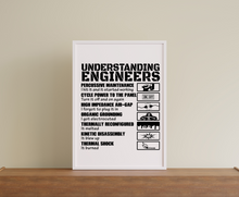 Load image into Gallery viewer, Understanding Engineers Wall Art, Engineering Prints