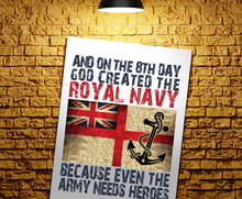 Load image into Gallery viewer, Royal Navy Hero Wall Art, Matelot Prints