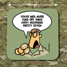 Load image into Gallery viewer, Military Humor - The Razz Man - RSM Insults - Army Banter - Military Banter - Veteran Gifts- Coasters - Set of 4