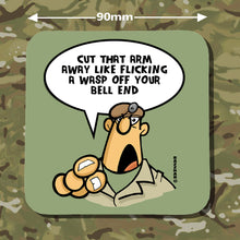 Load image into Gallery viewer, Military Humor - The Razz Man - RSM Insults - Army Banter - Military Banter - Veteran Gifts- Coasters - Set of 4