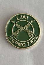 Load image into Gallery viewer, Military Humor - The General - GPMG - The Gimpy - Veteran Gifts - British Army - Pin Badge