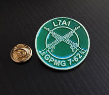 Load image into Gallery viewer, Military Humor - The General - GPMG - The Gimpy - Veteran Gifts - British Army - Pin Badge