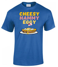 Load image into Gallery viewer, Royal Navy T-Shirt, Military Humor Matelots,  Cheesy Hammy Eggy T-Shirt, HMS Gifts, Jack Humour t-shirts