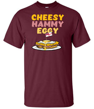 Load image into Gallery viewer, Royal Navy T-Shirt, Military Humor Matelots,  Cheesy Hammy Eggy T-Shirt, HMS Gifts, Jack Humour t-shirts