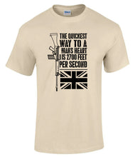 Load image into Gallery viewer, Military Humor - SLR - 2700 Feet Per Second - Quickest Way To A Mans Heart