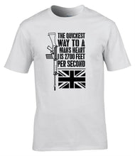 Load image into Gallery viewer, Military Humor - SLR - 2700 Feet Per Second - Quickest Way To A Mans Heart