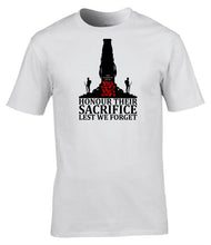 Load image into Gallery viewer, Remembrance Day - Military T-Shirts - Armistice - Lest We Forget T-Shirt - Cenotaph - British Army Gifts -Veterans