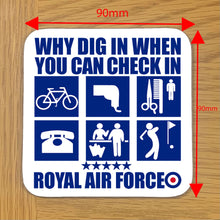 Load image into Gallery viewer, Military Humor - Checkin Not Dig In - Coaster Range - Set of 4