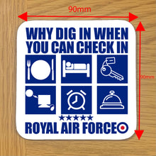 Load image into Gallery viewer, Military Humor - Checkin Not Dig In - Coaster Range - Set of 4