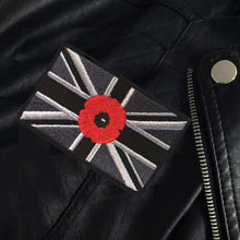 Load image into Gallery viewer, Military Humor - Flag & Poppy - Embroidered Patch