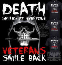 Load image into Gallery viewer, Military Humor - Death Smiles - Veterans Smile Back
