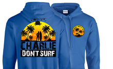 Load image into Gallery viewer, Military Humor - Charlie Don't Surf - Hoodie