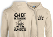 Load image into Gallery viewer, Military Humor - Chef - Warning - Hoodie