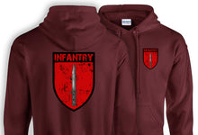 Load image into Gallery viewer, Military Humor - Infantry - Hoodie - Double Print