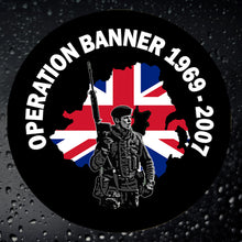 Load image into Gallery viewer, Military Humor - Op Banner Veteran - Car Sticker