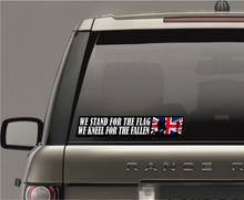 Load image into Gallery viewer, Military Humor - Stand for the Flag - Car Sticker