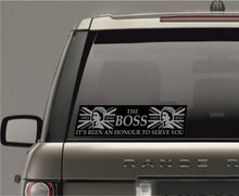 Load image into Gallery viewer, Military Humor - The Boss - Car Sticker