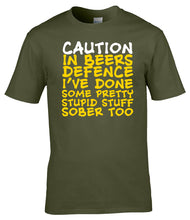 Load image into Gallery viewer, Military Humor - In Beers Defence........