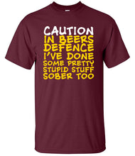 Load image into Gallery viewer, Military Humor - In Beers Defence........