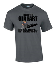 Load image into Gallery viewer, Military Humor - Certified Old Fart