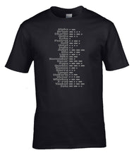 Load image into Gallery viewer, Military Humor - Comms - Phonetic/Morse Tee
