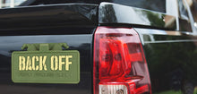 Load image into Gallery viewer, Military Humor - Front Toward Enemy - Back Off - Sticker