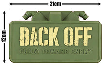 Load image into Gallery viewer, Military Humor - Front Toward Enemy - Back Off - Sticker