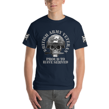Load image into Gallery viewer, Military Humor - Skull - Proud to Serve- T-Shirt - Military Humor Stores