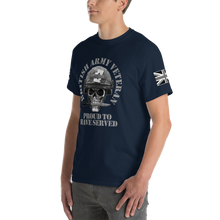 Load image into Gallery viewer, Military Humor - Skull - Proud to Serve- T-Shirt - Military Humor Stores