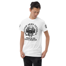 Load image into Gallery viewer, Military Humor - Skull - Proud to Serve- T-Shirt - Military Humor Stores