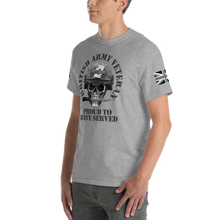 Load image into Gallery viewer, Military Humor - Skull - Proud to Serve- T-Shirt - Military Humor Stores