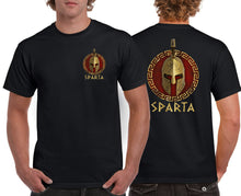 Load image into Gallery viewer, Sparta Helmet Front &amp; Back Premium T-Shirt Spartan Warrior Greek Military History Tee