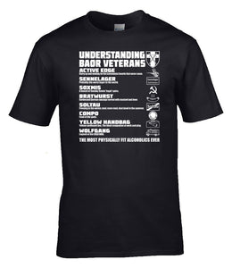 Military Humor - Understanding - BAOR Veterans - Single Colour - Military Gifts - Veteran Gifts