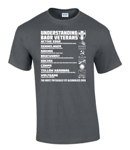 Military Humor - Understanding - BAOR Veterans - Single Colour - Military Gifts - Veteran Gifts