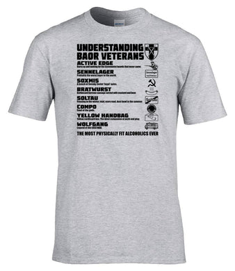 Military Humor - Understanding - BAOR Veterans - Single Colour - Military Gifts - Veteran Gifts