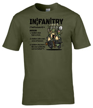 Load image into Gallery viewer, Military Gifts - INFANTRY - Meaning of - Veteran Gifts - British Army - T-Shirt