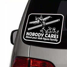 Load image into Gallery viewer, Military Gifts - Veterans - British Army - A10 Warthog - Funny Gifts - Nobody Cares - Car Sticker