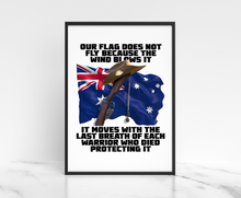 Load image into Gallery viewer, Anzac Warrior Wall Art - Military Printed Wall Decor - Australian Veteran