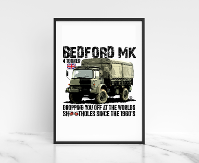 Bedford Wall Art, 4 Tonner Print, Military Humour