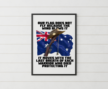 Load image into Gallery viewer, Anzac Warrior Wall Art - Military Printed Wall Decor - Australian Veteran