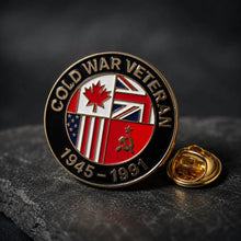 Load image into Gallery viewer, Cold War Veteran 1945–1991 Enamel Pin Badge | BAOR NATO Military Veteran Lapel Pin
