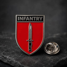 Load image into Gallery viewer, Infantry Enamel Pin Badge | British Army Infantry Military Lapel Pin