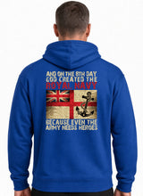 Load image into Gallery viewer, On the 8th Day God Created the Royal Navy Hoodie, Military Humour