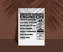 Load image into Gallery viewer, Understanding Engineers Wall Art, Engineering Prints